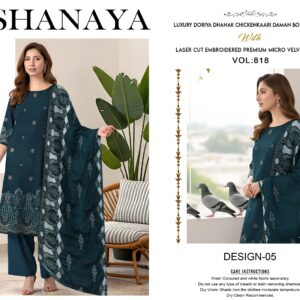 GULKARI VELVET APPLIQUE V237