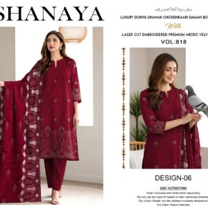 GULKARI VELVET APPLIQUE V237