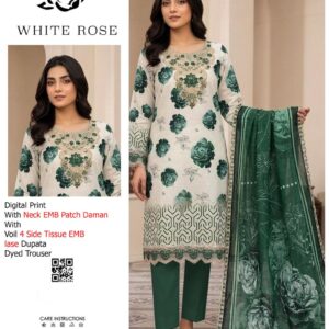 WHITE ROSE PRINTS V319