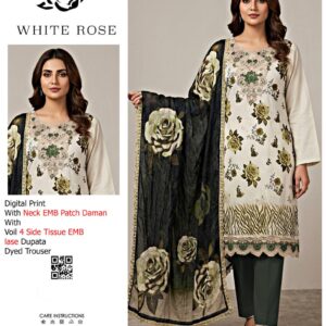 WHITE ROSE PRINTS V319
