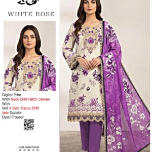 WHITE ROSE PRINTS V319