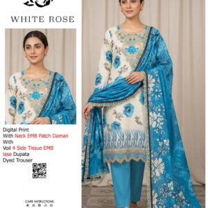 WHITE ROSE PRINTS V319