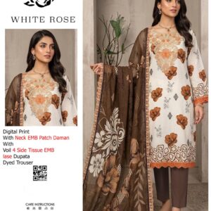 WHITE ROSE PRINTS V319